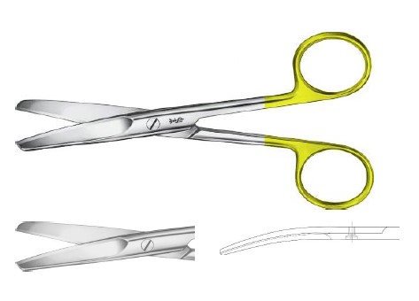 ДУРОТІП НОЖИЦІ ХВИЛ. ЗАТОЧ. ВИГНУТІ 145MM